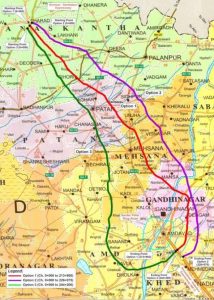 Ahmedabad Tharad Expressway Route Map