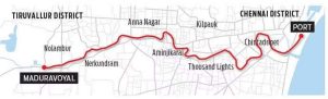 Chennai Port Maduravoyal Expressway Route Map