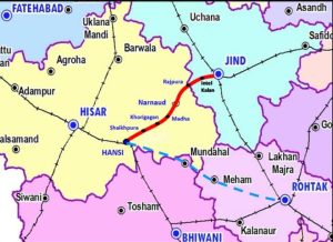 Jind Hansi new line,Upcoming Mega Projects in Haryana